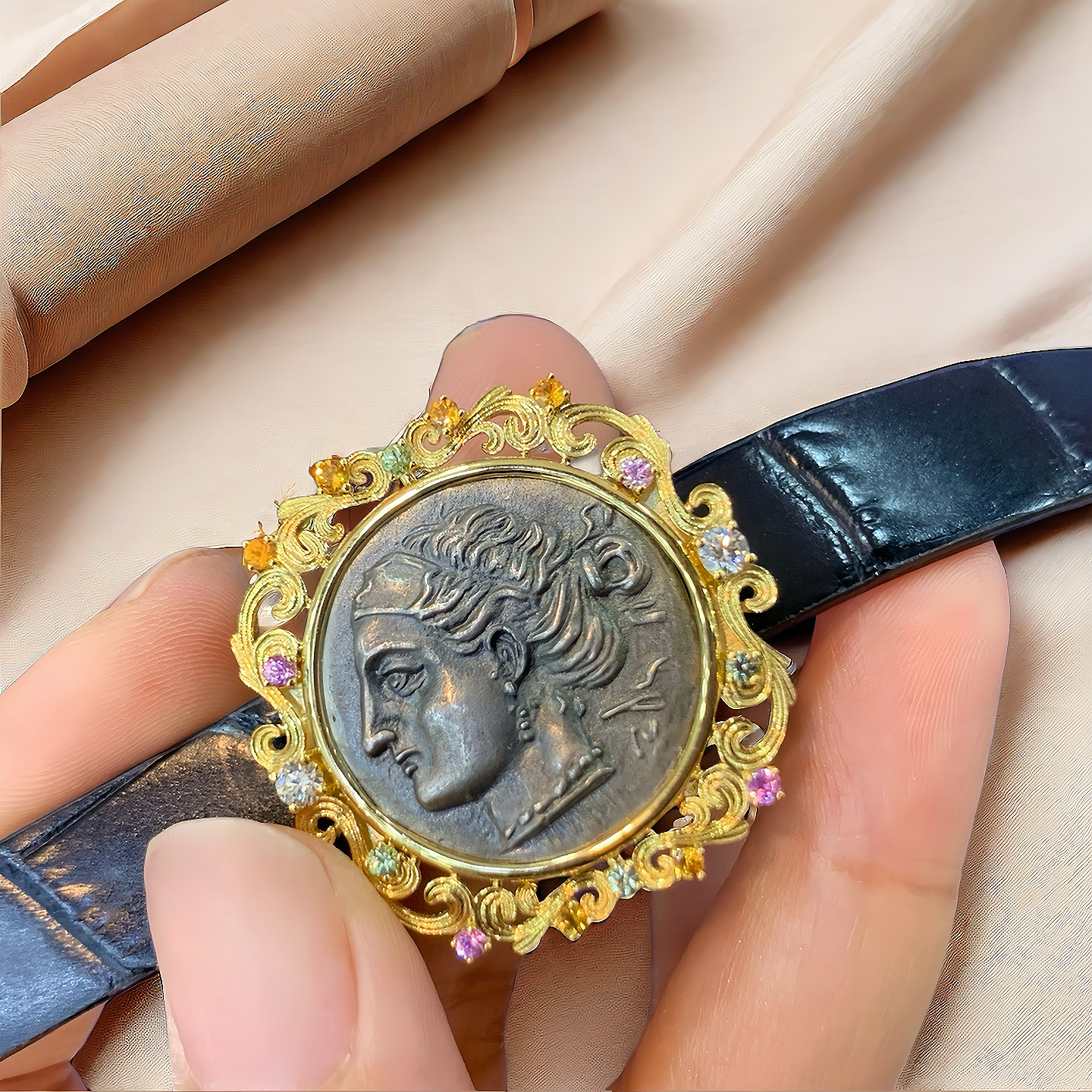 Women Bracelet Ancient Coin