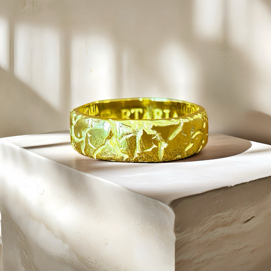 Cracking Stone Diamond 925 Sterling Silver/9k/14k/18k Gold Ring (Item No. GR0007）