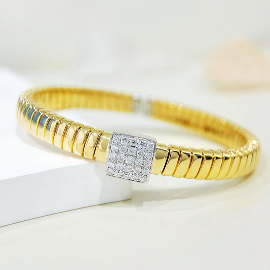 Vintage 18k Gold Diamond Bracelet  (Item No. VT344)