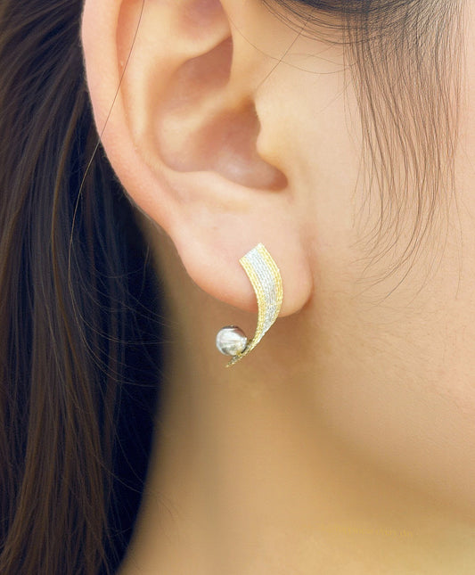 18k Gold Earring (Item No. SJER017）