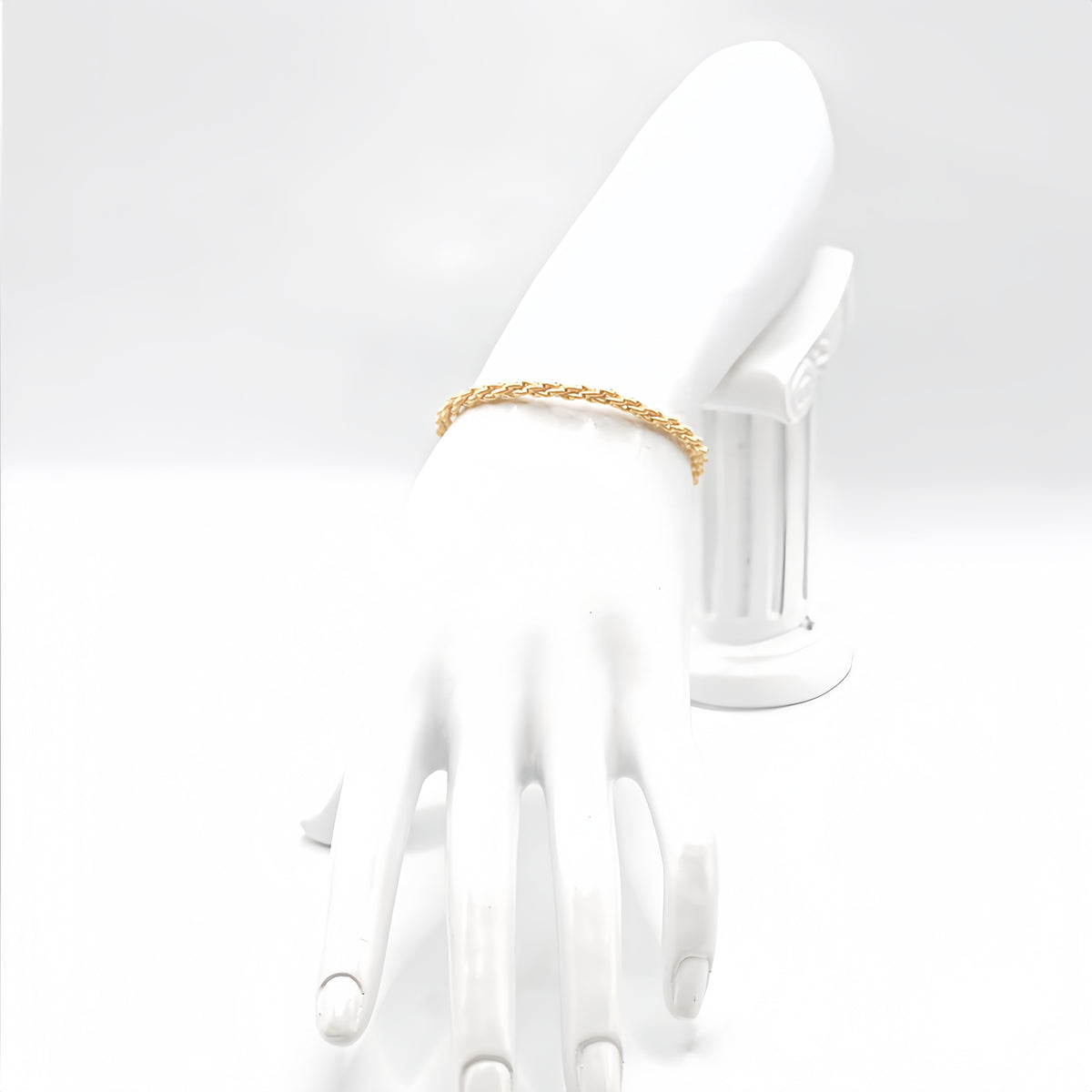 Electroforming Twisted 18K Gold Bracelet (Item No. DG061CB）