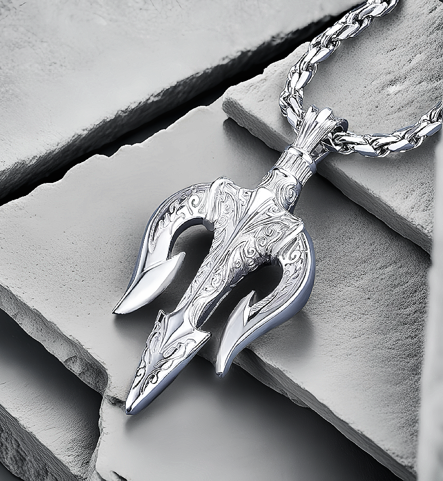 Trident Platinum Gold Necklace Chain (Item No. GP003）