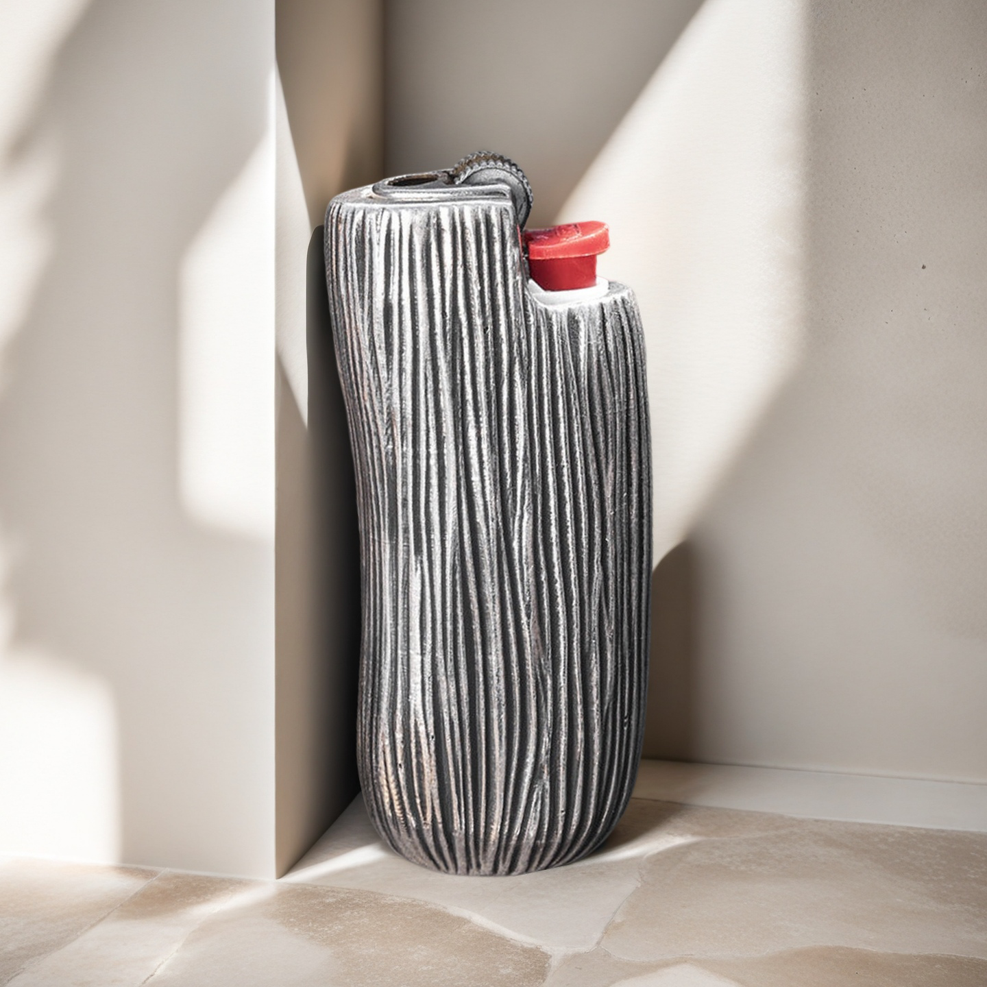 Vintage Pattern Silver Lighter Case (Item No. L0019)