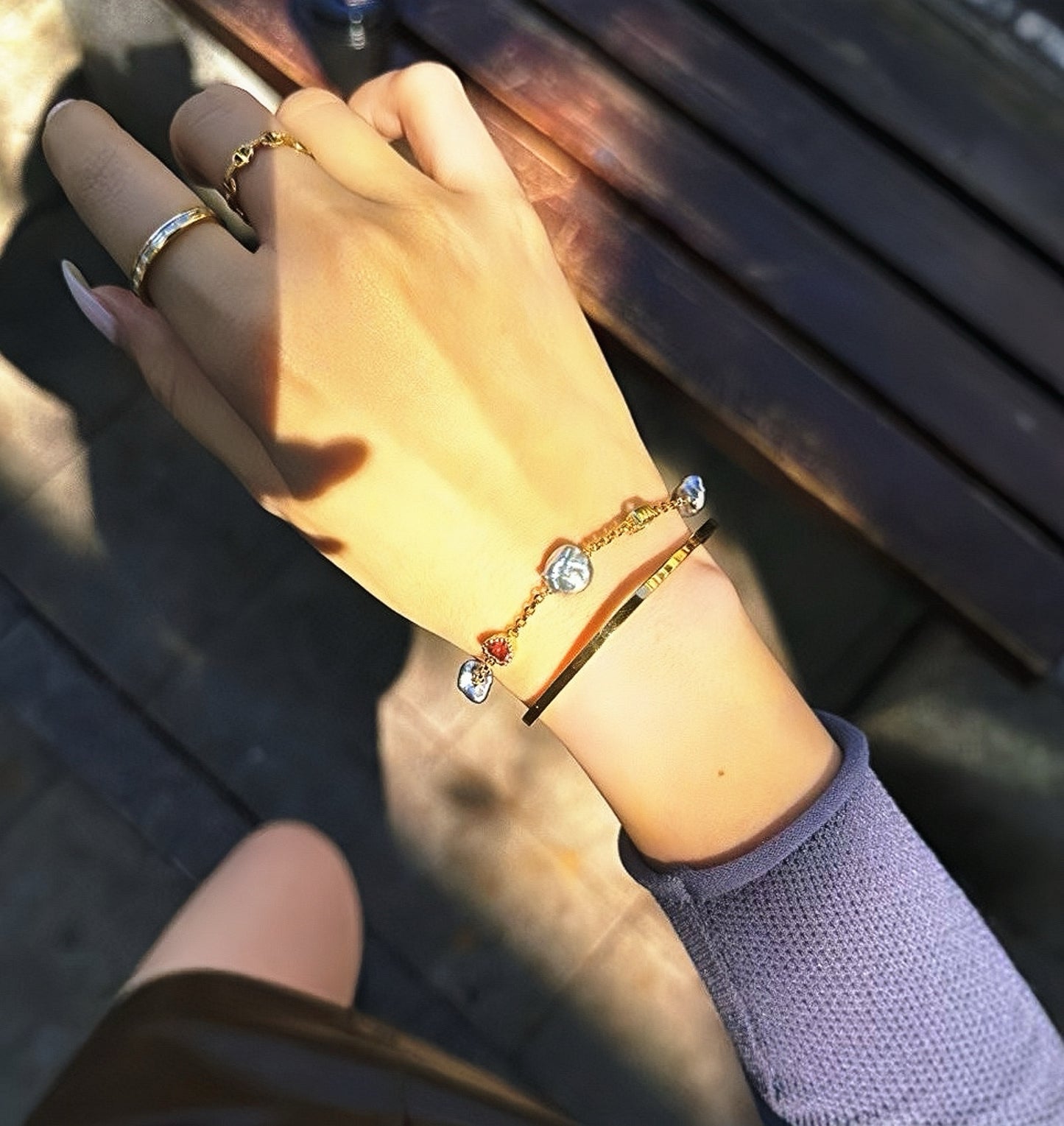 Vintage 18k Gold Diamond Bracelet (Item No. VT124）