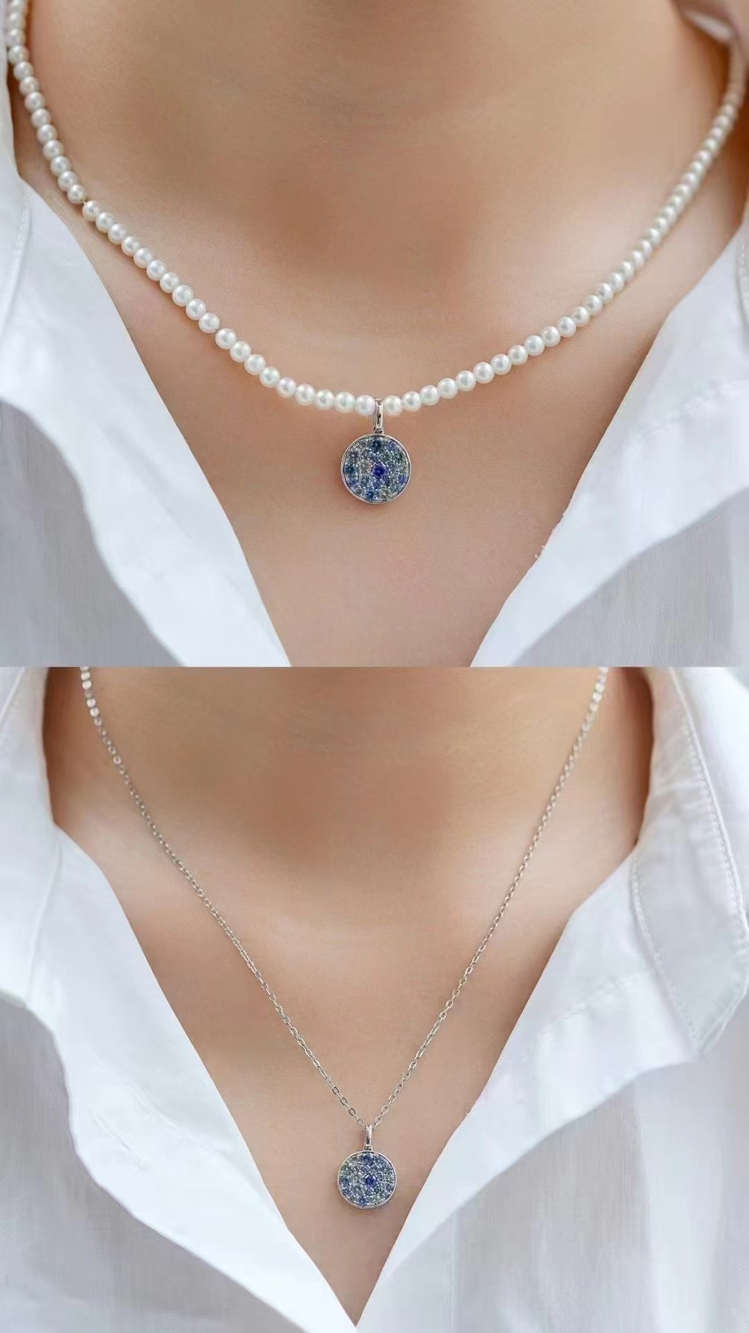 Rainbow Sapphire 18K Gold Pendant (Item No. SA036）