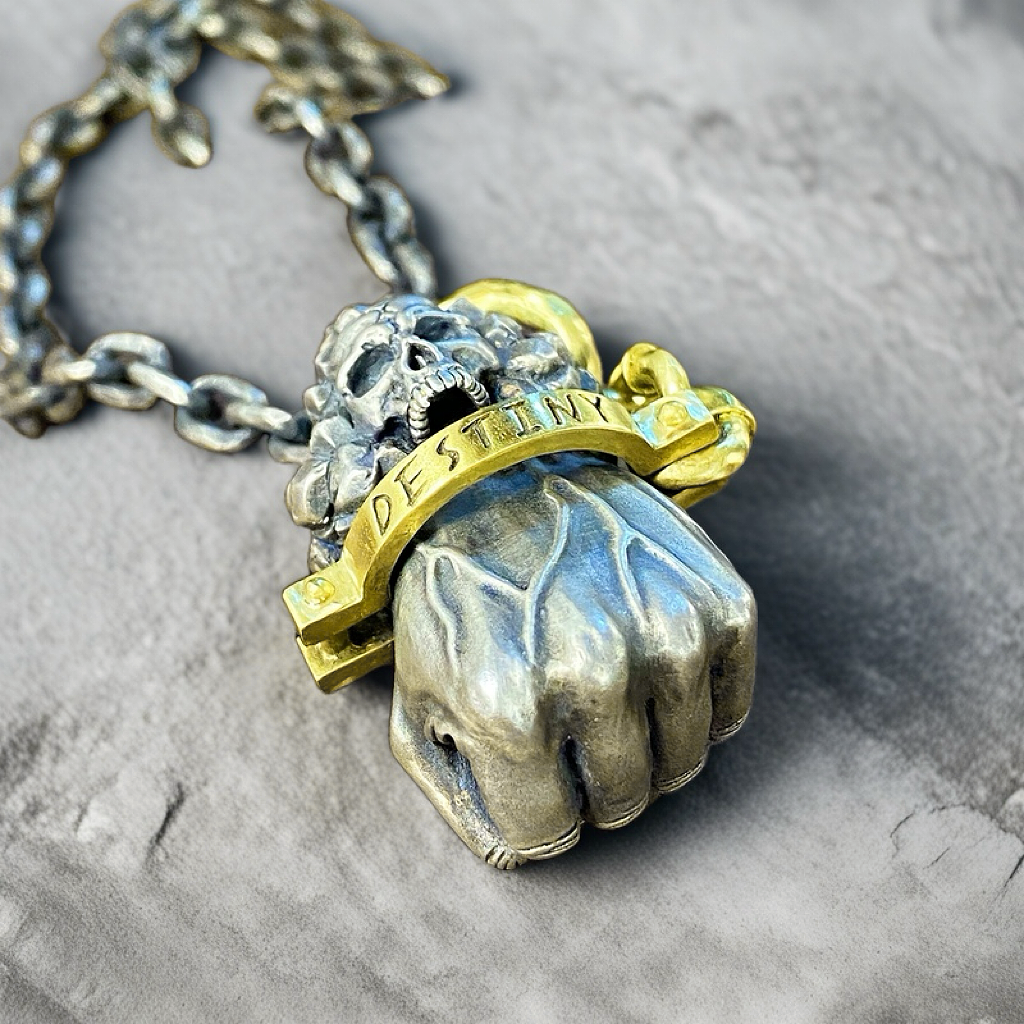 Power Fist Destiny Silver Pendant (Item No. SC033)