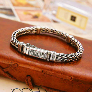 Braided Buddha Silver Bracelet (Item No. B0457) Tartaria Onlinestore