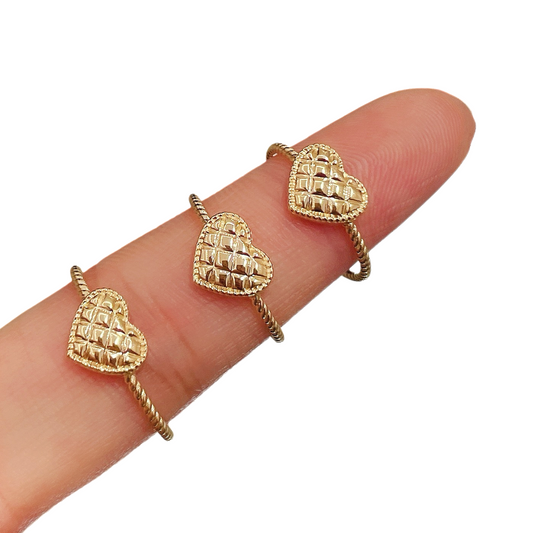 Heart 18k Gold Ring (Item No. HFR032）