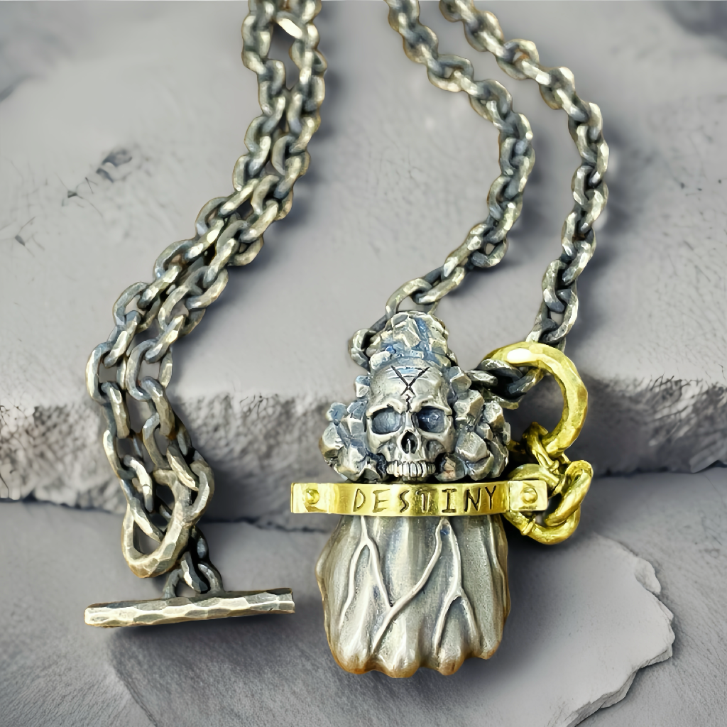 Power Fist Destiny Silver Pendant (Item No. SC033)
