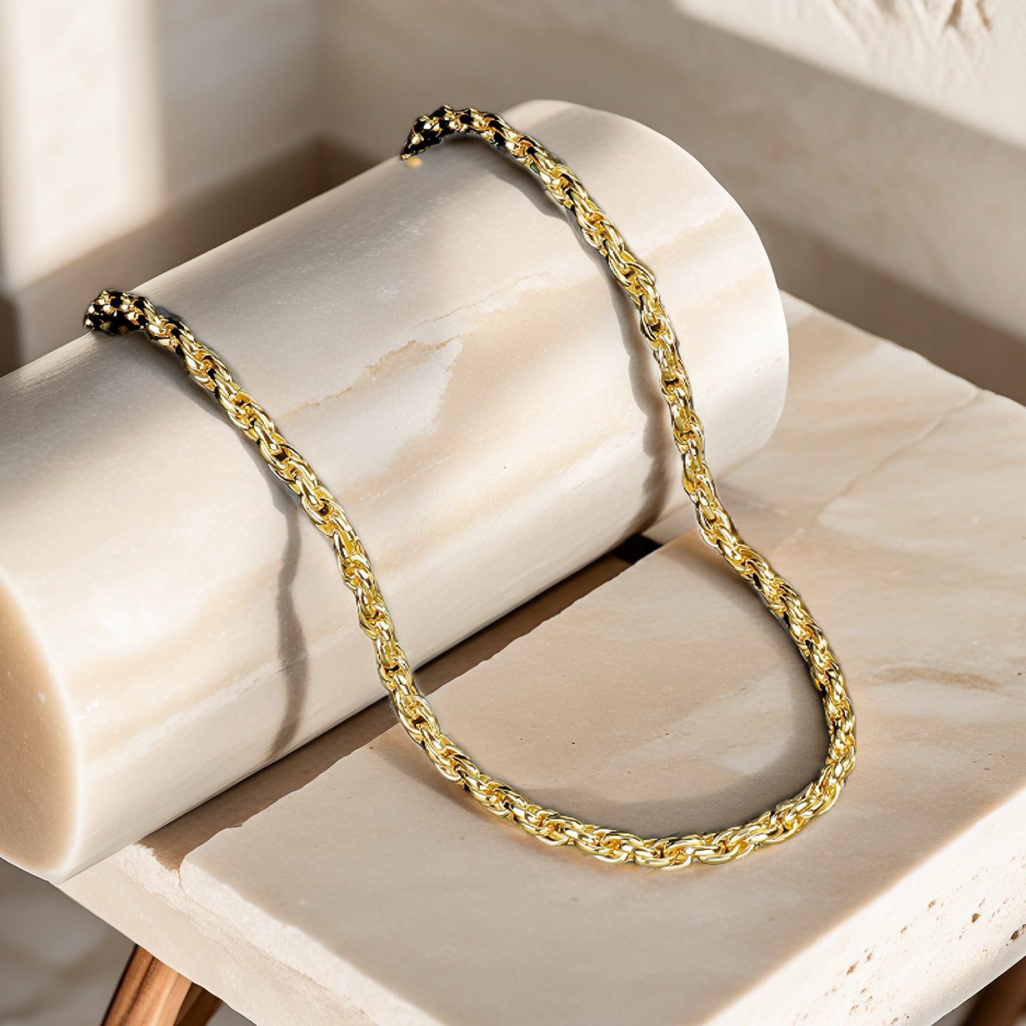 Classic Sterling Silver/9k/14k/18k Gold Necklace Chain (Item No. GN0001）