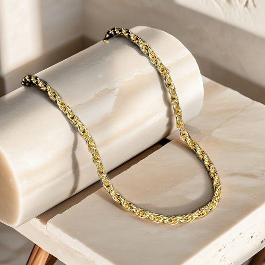 Classic 9k/14k/18k Gold Necklace Chain (Item No. TDNG0001）