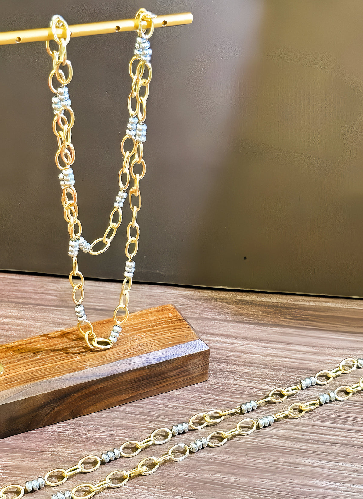Curb link 18k Gold Necklace (Item No. SJN003）