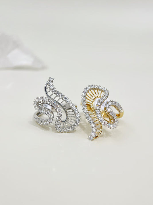 Vintage 18k Gold Diamond Ring (Item No. VT503）