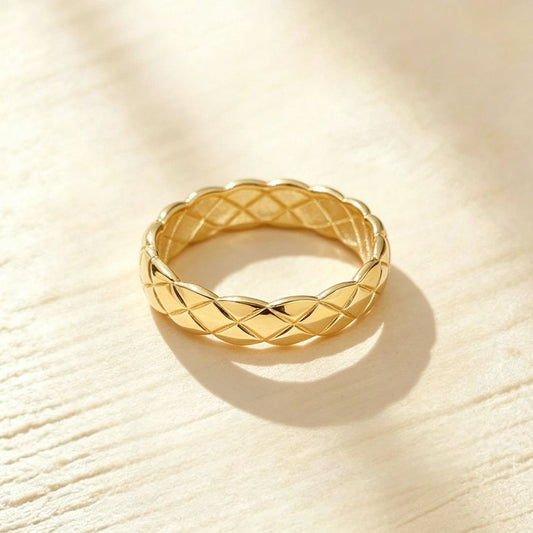 3.2mm Classic 18k Gold Ring (Item No. HFR006）
