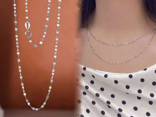 Classic Light Weight 18k Gold Necklace (Item No. HFN007）