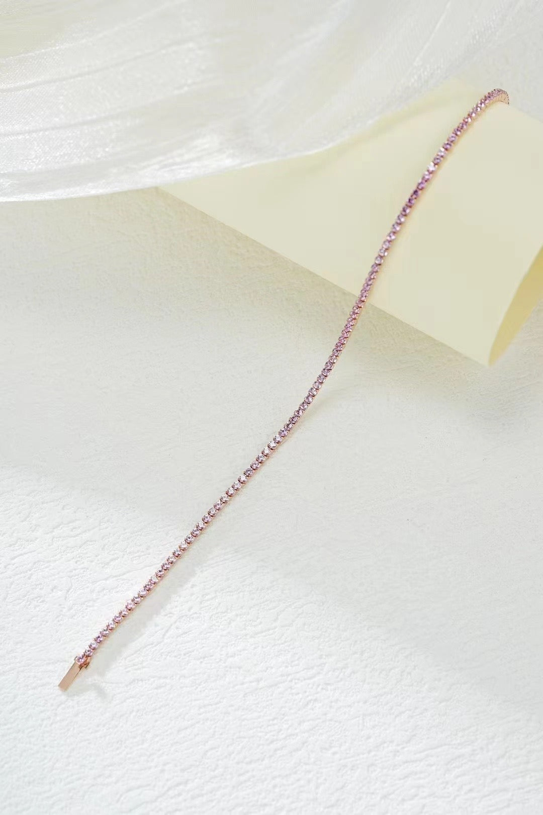 Tennis Rainbow Sapphire 18k Gold Bracelet (Item No. SA108）