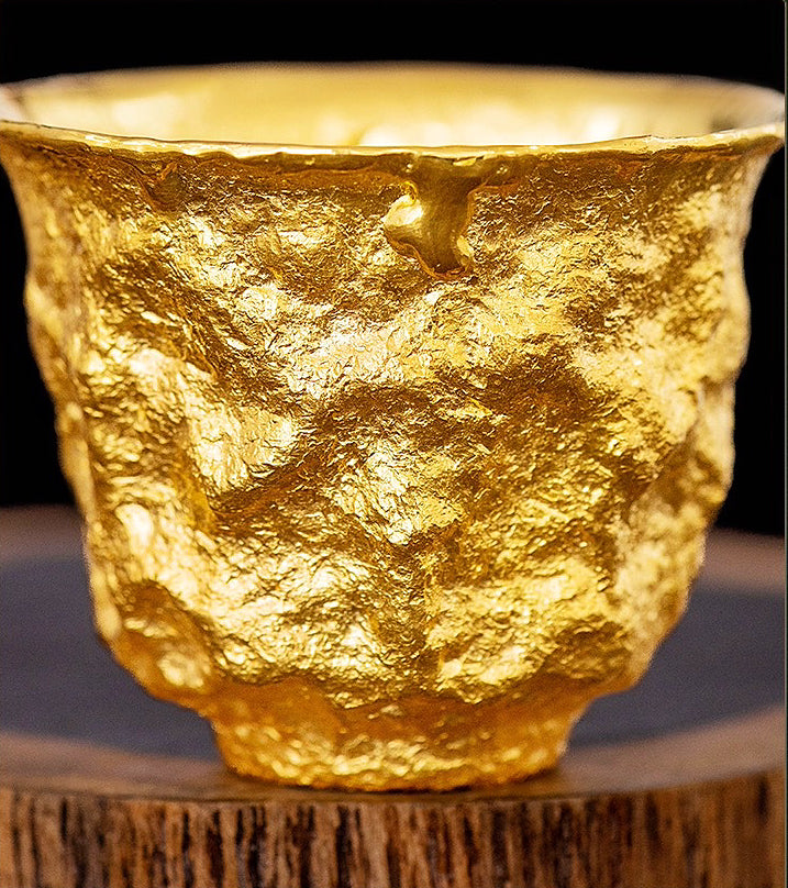 Stone 24K Gold Cup (Item No. GC002)