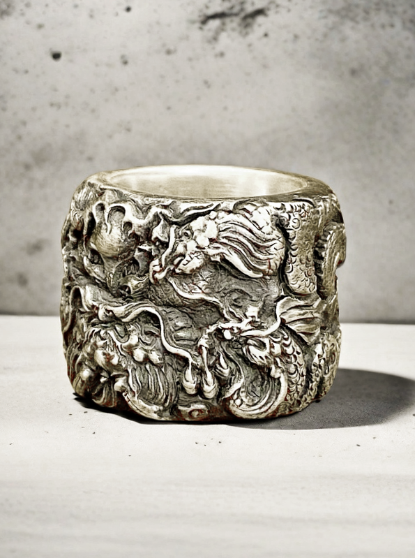 Nine Dragon Silver Ring (Item No. R0125)