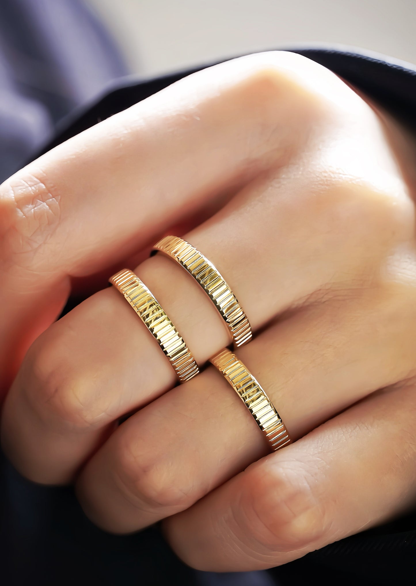 Contemporary 18k Gold Ring (Item No. GR0012）