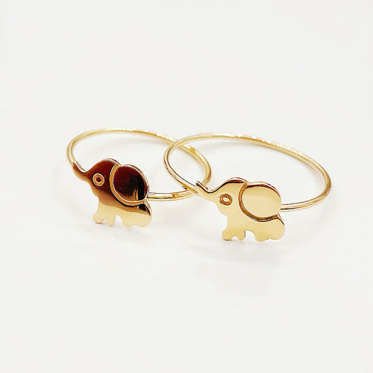 Elephant 18k Gold Ring (Item No. HFR031）