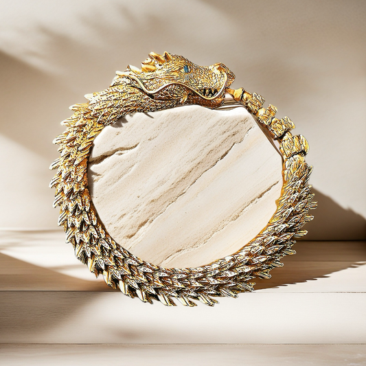 Gold Dragon Bracelet Chain (Item No. GB0022)