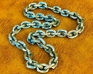 11mm Hammered Silver Necklace Chain (Item No. N0003) Tartaria Onlinestore