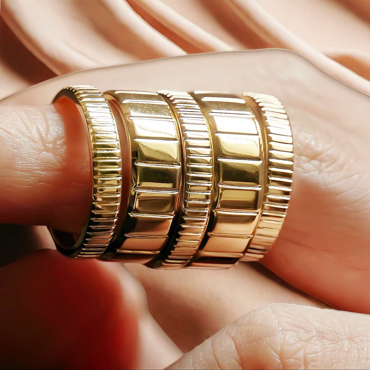 Contemporary 18k Gold Ring (Item No. GR0012）