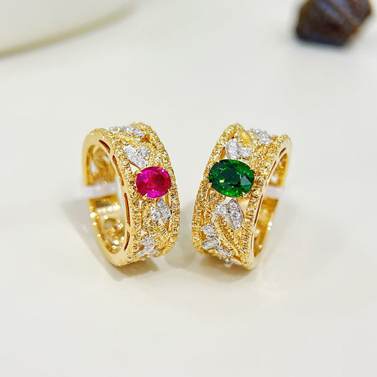 Vintage 18k Gold Diamond Ring (Item No. VT525）