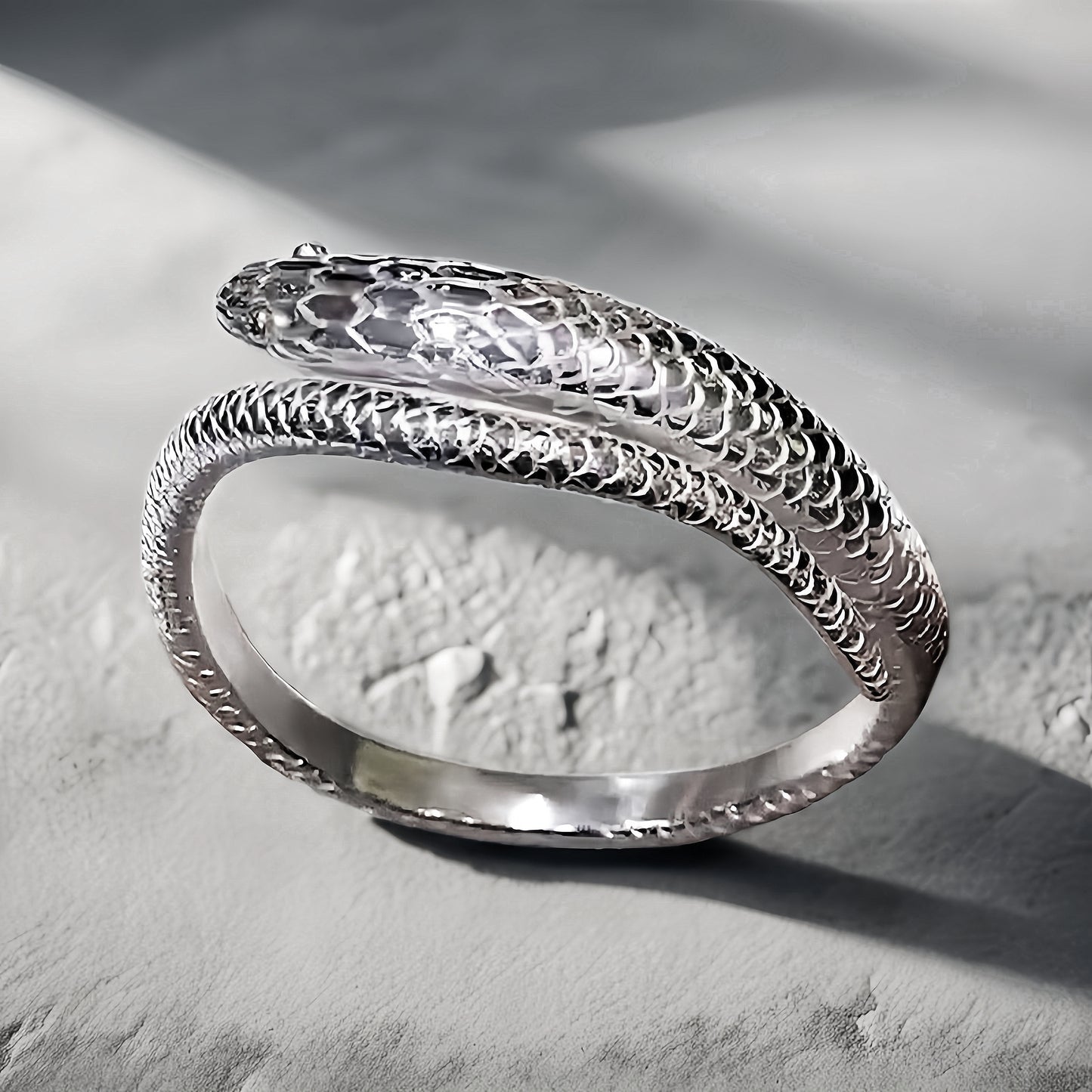 Ouroboros Silver Bangle (Item No. B0252)