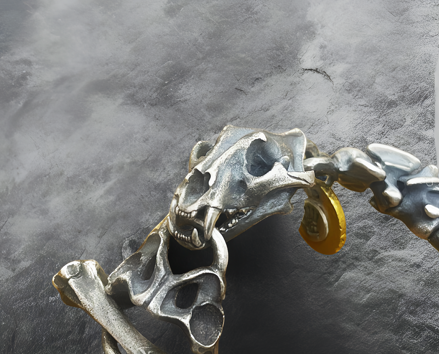 Dragon Scale Silver Bracelet Chain (Item No.SC030)