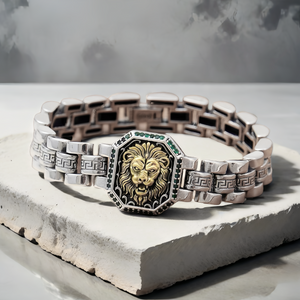 Lion Silver Bracelet (Item No. B0669）