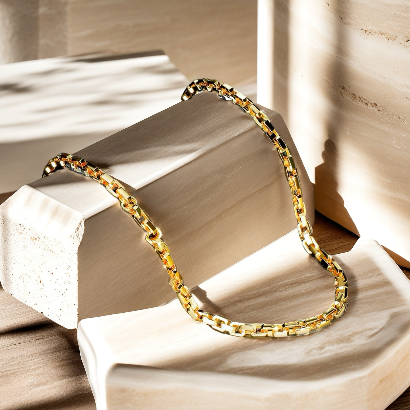 Classic Sterling Silver/9k/14k/18k Necklace Chain (Item No. GN0004）