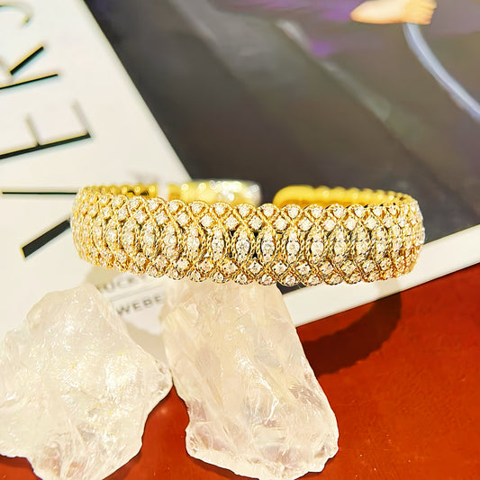 Vintage 18k Gold Diamond Bracelet (Item No. VT339)