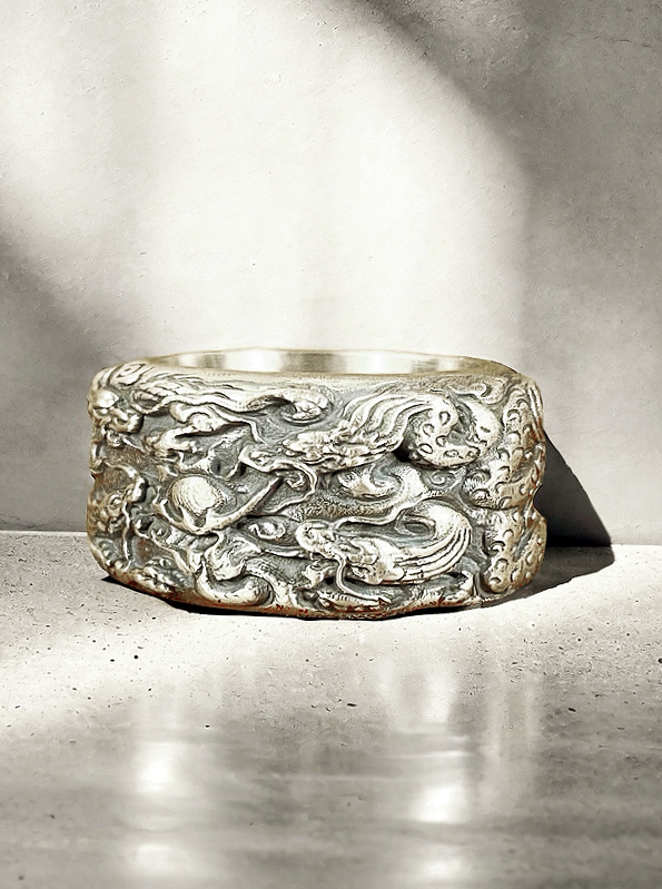 Nine Dragon Silver Ring (Item No. R0125)