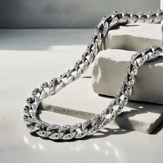 Lion Vintage Silver Necklace Chain (Item NO. N0145 )