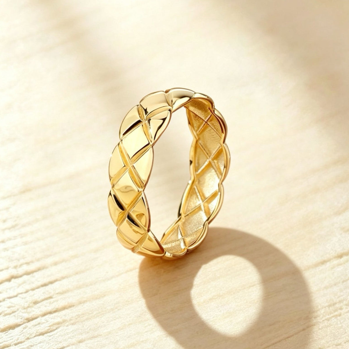 5.6mm Classic 18k Gold Ring (Item No. HFR005）