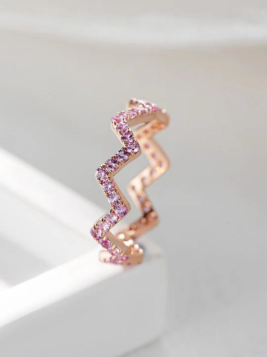 Rainbow Sapphire 18k Gold Ring (Item No. SA056）