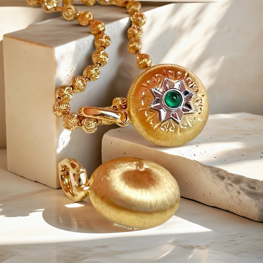 Vintage 18k Gold Diamond Pendant (Item No. VT176）