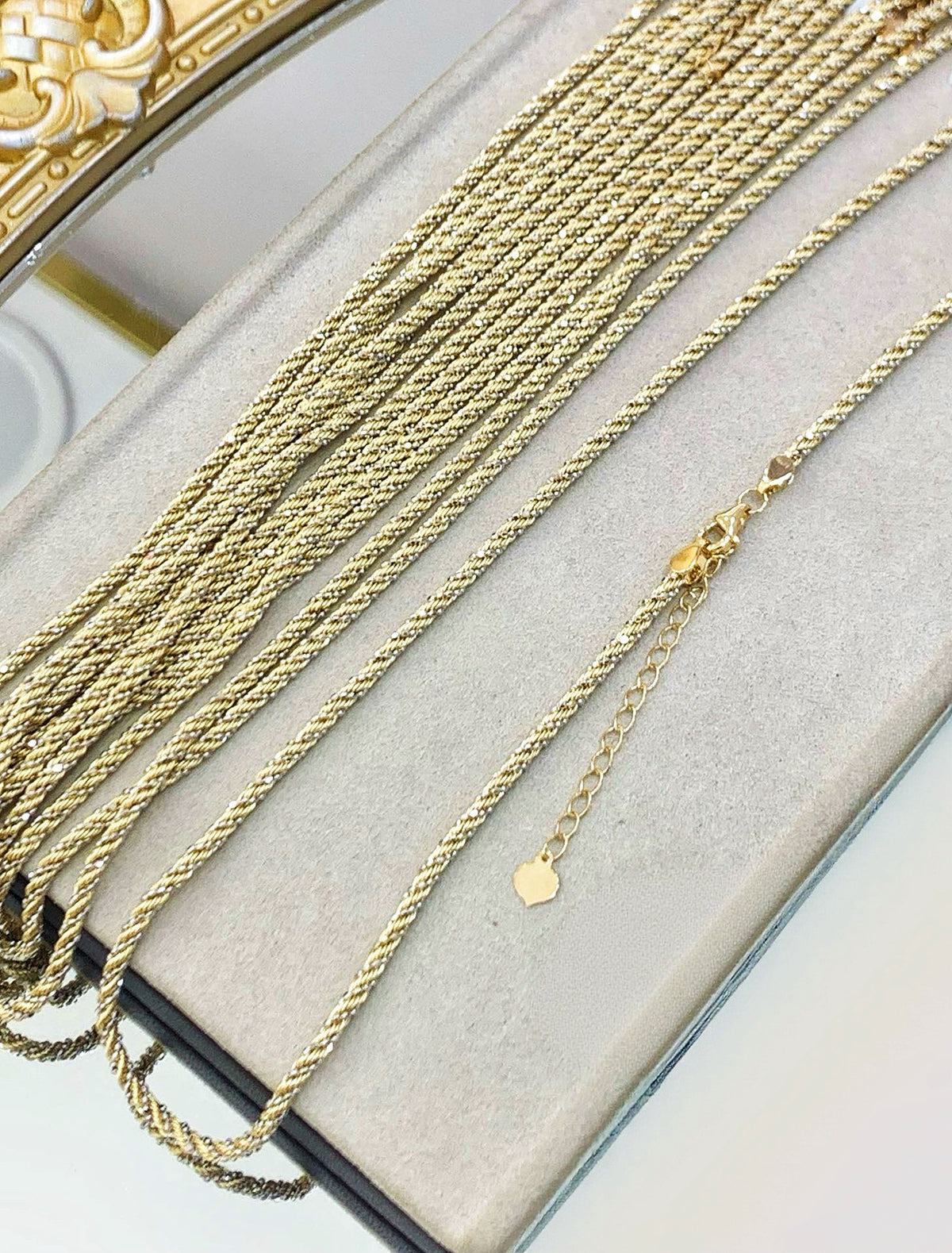 Weaving 18k Gold Necklace/Bracelet (Item No. SJN031）