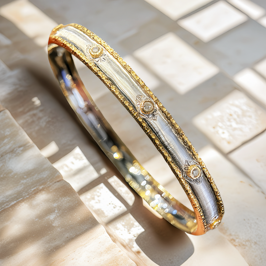 Vintage 18k Gold Diamond Bracelet (Item No. VT147）