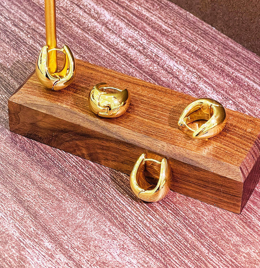 Contemporary 18k Gold Earring (Item No. SJER019）
