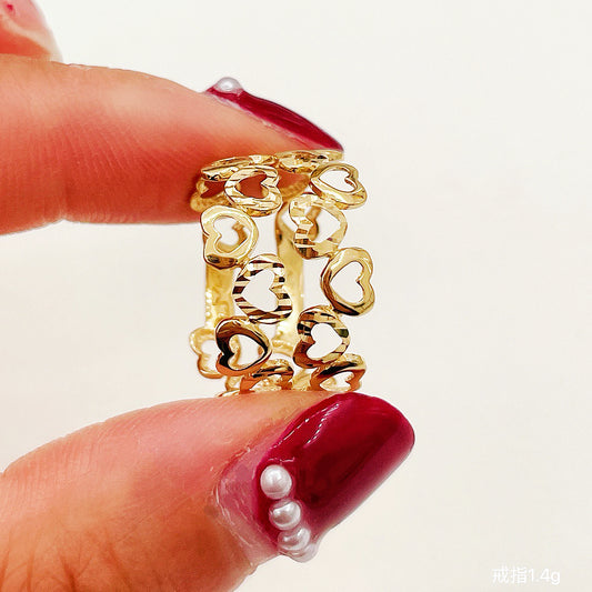 Heart 18k Gold Ring (Item No. HFR033）