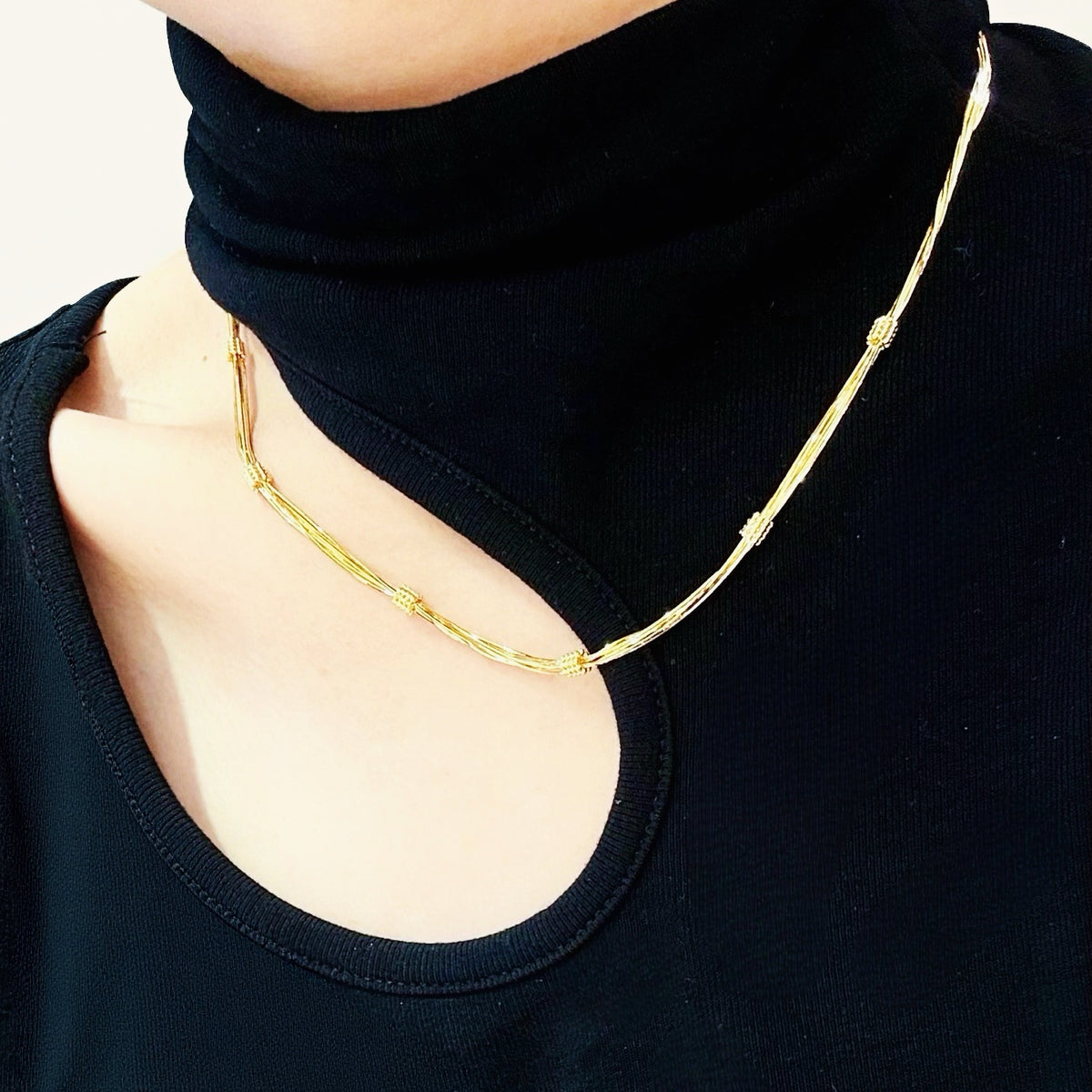 Classic18k Gold Necklace (Item No. SJN026）