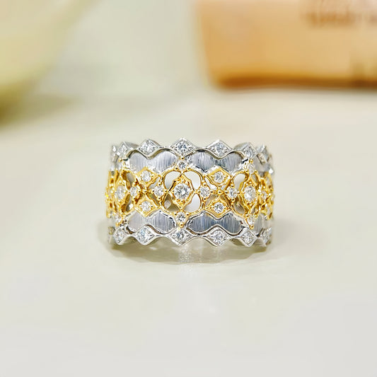 Vintage 18k Gold Diamond Ring (Item No. VT 283)