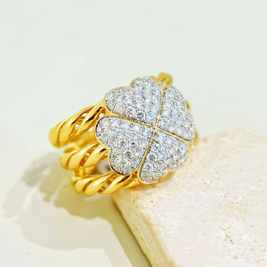 Vintage 18k Gold Diamond Ring (Item No. VT310)