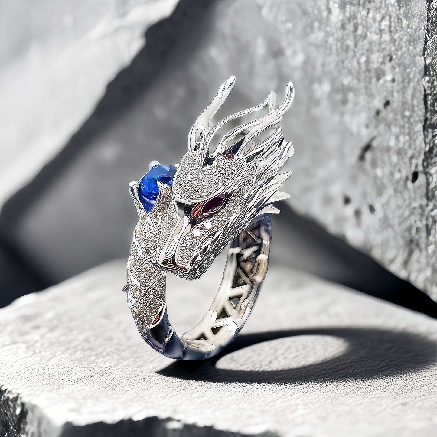 Dragon Silver/18K Gold Ring (Item No.SC012)