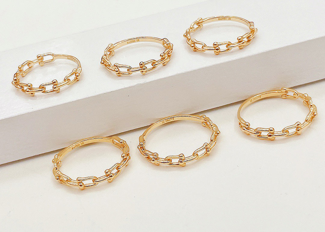 Classic 18k Gold Ring (Item No. HFR053）