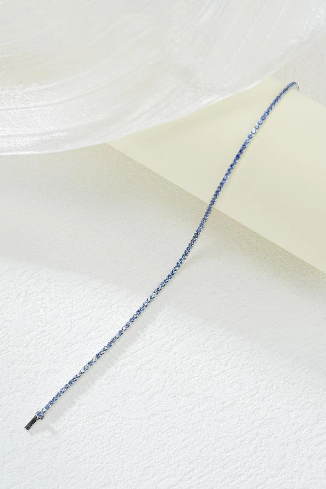 Tennis Rainbow Sapphire 18k Gold Bracelet (Item No. SA108）