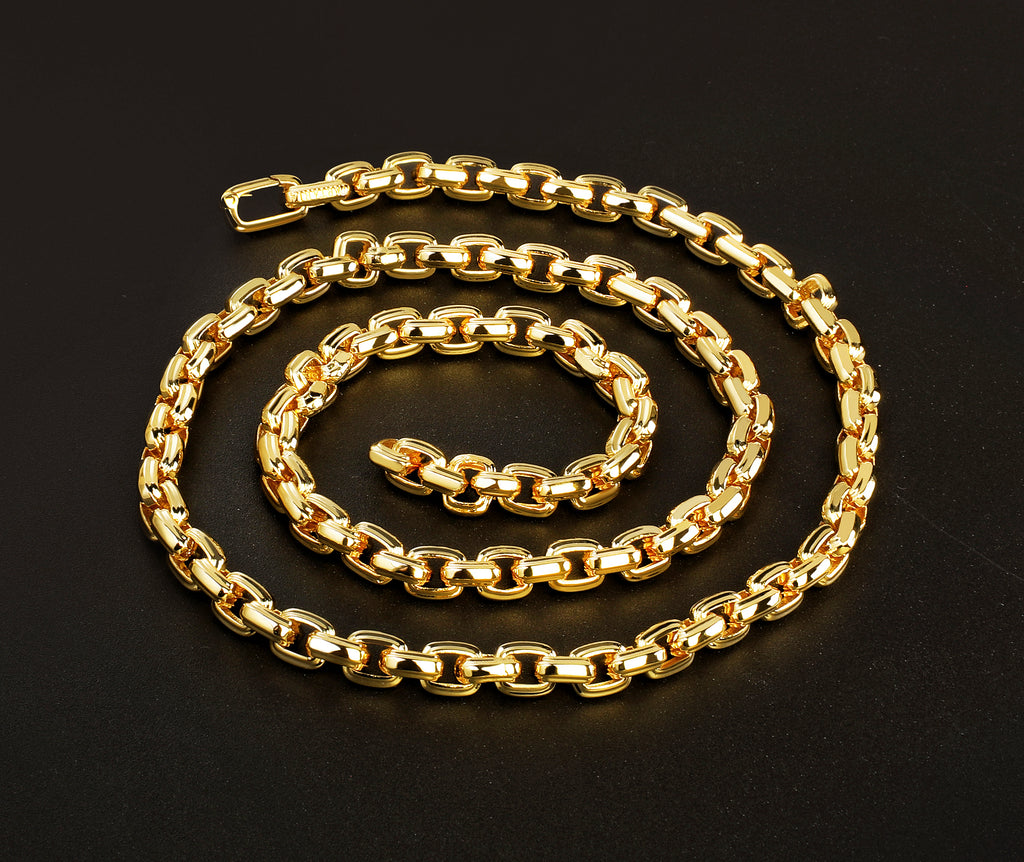 Oval Link 9k/14k/18k Necklace Chain (Item No. GN0005）