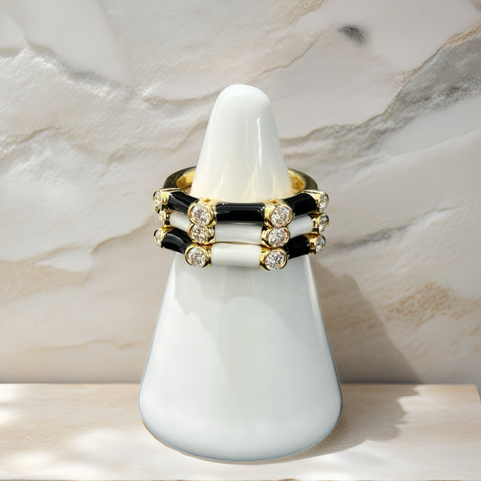 Vintage 18k Gold Diamond Ring (Item No. VT172）